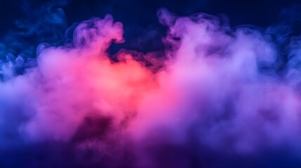 Canvas Print - Abstract Purple and Pink Smoke Background