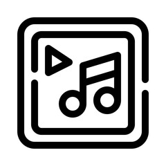 Wall Mural - Music Player line icon