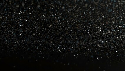 Wall Mural - Abstract Black Glitter Background with Sparkle