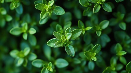 Sticker - Lush Green Foliage: A Vibrant Nature Close-Up