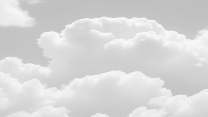 Wall Mural - White Clouds from above. Aerial view of the fluffy white cloud on blue sky. Top view from an airplane over white clouds