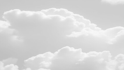Wall Mural - White Clouds from above. Aerial view of the fluffy white cloud on blue sky. Top view from an airplane over white clouds