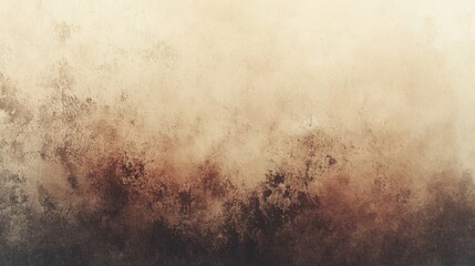 Wall Mural - A gradient with grainy texture transitioning from dark brown to light beige producing a natural abstract background