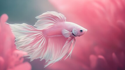 Wall Mural - Pink Betta Fish