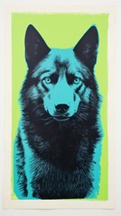 Poster - Wolf cat animal canine.