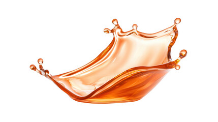 Aufkleber - A stunning orange liquid splash, capturing motion and elegance. Perfect for creative projects and artistic designs.