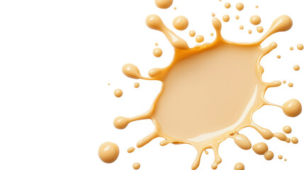 Aufkleber - A vibrant splash of light beige liquid, perfect for creative projects and modern design themes. Ideal for backgrounds and graphics.