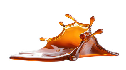 Aufkleber - Dynamic splash of brown liquid artfully captured, showcasing motion and texture. Perfect for food or beverage design.