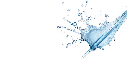 Aufkleber - Dynamic splash of water capturing elegance and motion, ideal for creative projects and nature themes.