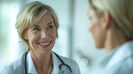 Consultation with a doctor in a doctor's office in a clinic	
