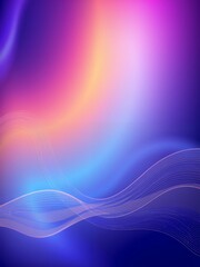 Wall Mural - Abstract background with flowing lines and a vibrant color gradient.