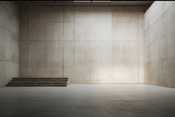 Poster - Warehouse empty scene architecture staircase building.