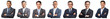 © Rawpixel.com - Diverse professional businessman png cut out element set