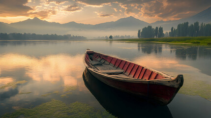 boat on the lake