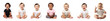 © Rawpixel.com - Cute happy baby sitting png cut out element set