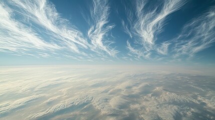 Wall Mural - Silicate clouds could appear as wispy or hazy formations in the atmosphere, composed of tiny particles of silicate minerals and dust. fuse patterns