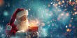 © YURIMA - Enter Santa Clauss magical realm where he unveils a special surprise from a whimsical box, spreading joy and cheer during the festive season of Christmas, filled with enchantment and delight