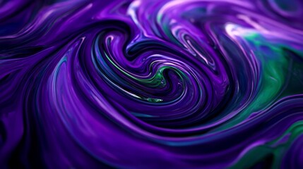 Wall Mural - an entrancing abstract background that showcases vibrant purple swirls coupled with fluid, mesmerizi