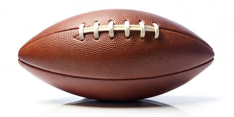 Aufkleber - Isolated football on white background, soccer, isolated, white, background, sports, equipment, round, leather, inflated