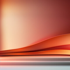 Sticker - gradient backdrop in red, orange, and pink