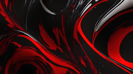 abstract red and black paint background. colorful painting ink fluid swirl patter