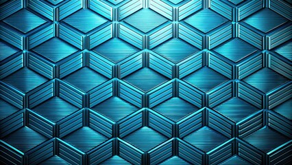 Aufkleber - Abstract blue metal pattern with geometric shapes and lines, blue, metal, pattern, background, texture, abstract, geometric