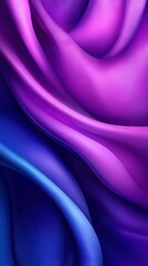 Wall Mural -   A close-up of a purple and blue background with a wavy design at the bottom and the bottom corner visible