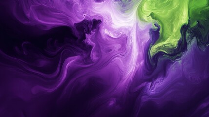 Wall Mural - a vibrant and captivating abstract design showcasing mesmerizing fluid patterns in beautiful shades 