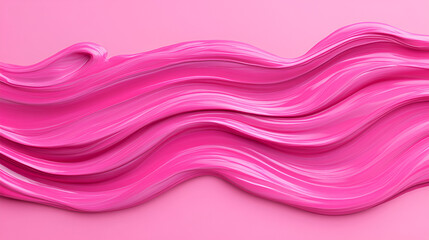 Wall Mural - Pink paint flowing creating abstract background with copy space