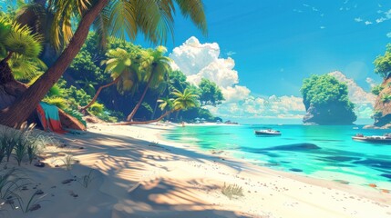 Wall Mural - Tranquil Tropical Paradise