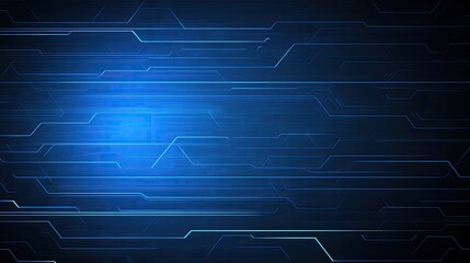 A vibrant blue backdrop filled with glowing data code, highlighting advanced technology in a computer setting, creating a futuristic atmosphere