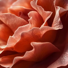 Poster - Close-up of delicate pink rose petals with soft, natural light.