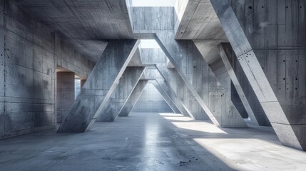 Wall Mural - Abstract Concrete Structure