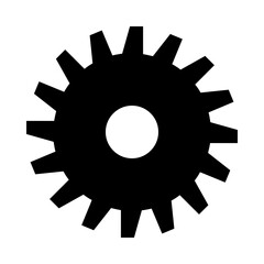 Wall Mural - Cogwheel Gear Settings Solid Icon