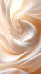 Wall Mural - Abstract flowing silk fabric in warm tones