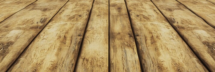 Rustic wooden floor planks arranged in a parallel formation, showcasing natural grain and warmth in a home environment