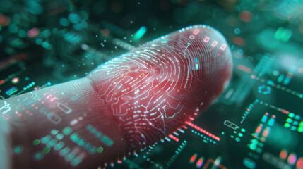 The Fingerprint with Digital Patterns