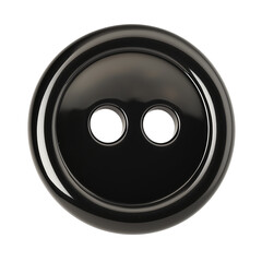 Wall Mural - Round two hole button isolated.