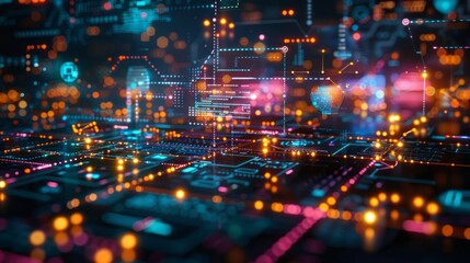 Digital background featuring an array of app icons on a grid, representing the growth and variety in the mobile technology market. 