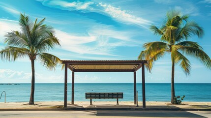 Wall Mural - Tropical Beach Oasis