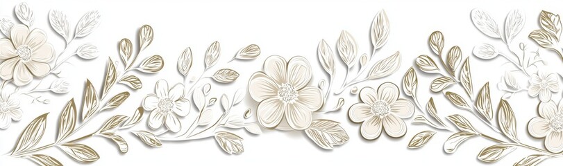 Wall Mural - Stunning romantic flower collection with roses, leaves, bouquets, and compositions