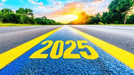 2025 new year goals resolutions future aspirations concept