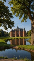 Sticker - Historical Castle and Park Gottorf in Schleswig.