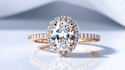 Wedding ring with diamond