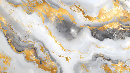 Natural white and gold marble texture for skin tile wallpaper luxurious background. creative stone ceramic art wall interiors design. generative ai. Marble. Illustration