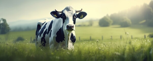 Canvas Print - Cow in a Field