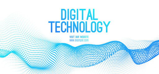 Digital technology speed connect white background, cyber nano information, abstract communication, innovation future tech data, internet network connection, Ai big data, blue line dot illustration 3d