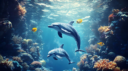 Underwater Dolphins