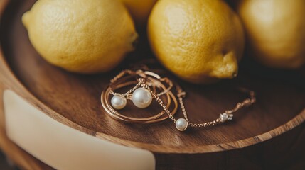 Wall Mural - rings and lemon