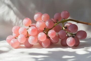 Wall Mural - pink translucent grapes